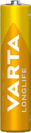 Photo de Lot de 4 piles Alcaline Varta Longlife type AAA (LR3) 1,5V