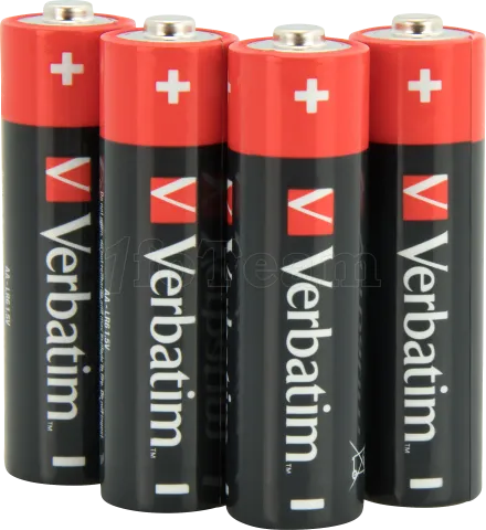 Photo de Lot de 4 piles Alcaline Verbatim Premium type AA (LR6) 1,5V (Bulk)