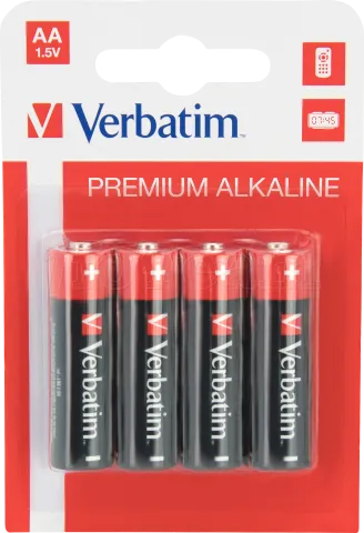 Photo de Lot de 4 piles Alcaline Verbatim Premium type AA (LR6) 1,5V