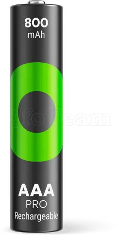 Photo de Lot de 4 piles rechargeables GP Batteries ReCyko Pro type AAA (LR3) 800mAh