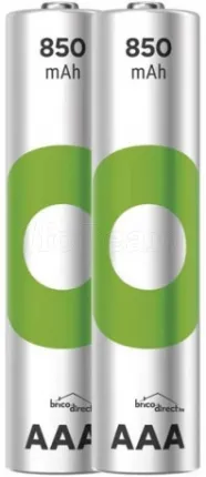 Photo de Lot de 4 piles rechargeables GP Batteries ReCyko type AAA (LR3) 850mAh