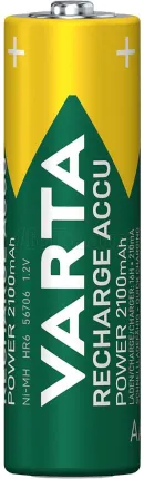 Photo de Lot de 4 piles rechargeables Varta Recharge Accu Power type AA (LR6) 2100mAh