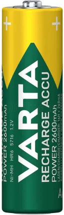 Photo de Lot de 4 piles rechargeables Varta Recharge Accu Power type AA (LR6) 2600mAh
