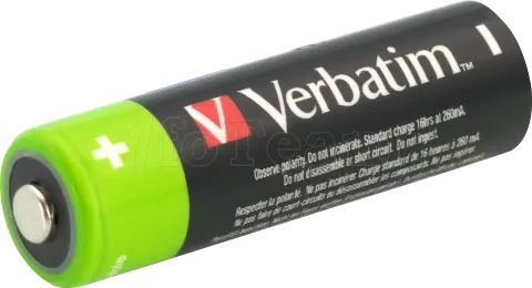 Photo de Lot de 4 piles rechargeables Verbatim Premium type AA (LR6) 1,2V 2500mAh