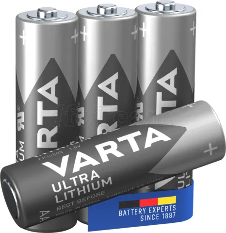 Photo de Lot de 4 piles Varta Ultra Lithium type AA (LR6) 1,5V