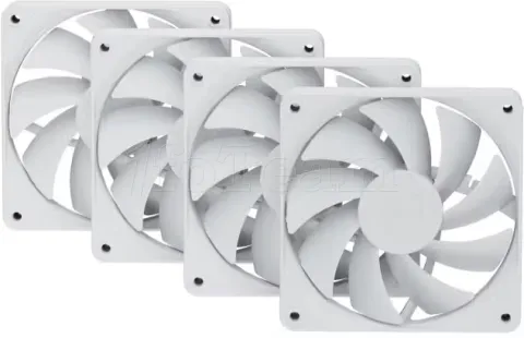 Photo de Lot de 4 Ventilateurs de boitier Hyte FA12 - 12cm (Blanc)