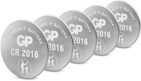 Photo de Lot de 5 Piles plates GP Batteries Ultra CR2016