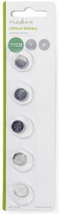 Photo de Lot de 5 Piles plates Nedis 3V (CR1225)