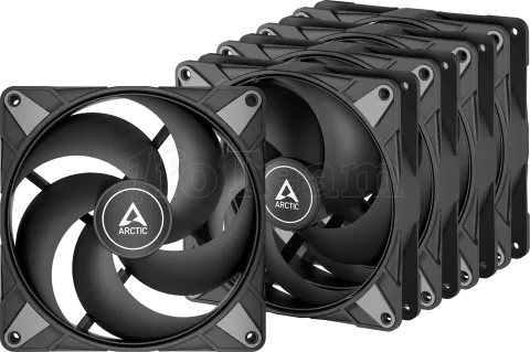Photo de Lot de 5 Ventilateurs de boitier Arctic P14 Max - 14cm (Noir)