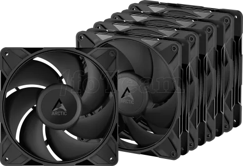 Photo de Lot de 5 Ventilateurs de boitier Arctic P14 Pro PST - 14cm (Noir)
