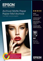 Photo de Lot de 50 feuilles Papier Mat Epson Archival 189g/m² A4