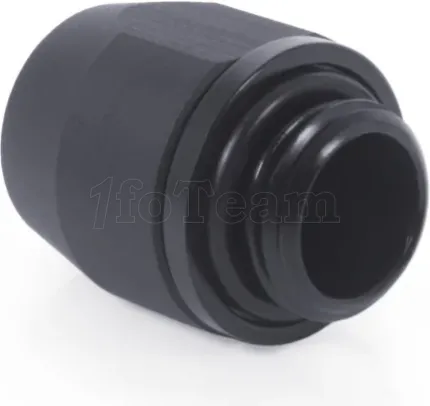 Photo de Lot de 6 Raccords à compression pour Tube Ø7,6/12,7mm - G1/4" Alphacool HF TPV Metal (Noir)