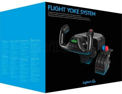 Photo de Manche à Volant et Manette des gaz Logitech G Pro Flight Yoke System