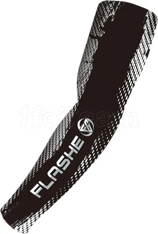 Photo de Manchette Gamer Flashe Gaming Plain - Taille M (Noir/Blanc)