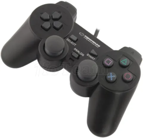 Photo de Manette de jeu Esperanza Corsair EG106 pour PC (Noir)