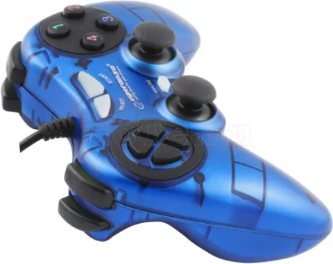 Photo de Manette de jeu filaire Esperanza Fighter (Bleu)