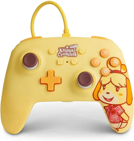 Photo de Manette de jeu filaire PowerA Enhanced Animal Crossing Isabelle pour Nintendo Switch (Jaune)