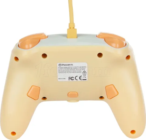 Photo de Manette de jeu filaire PowerA Enhanced Animal Crossing Isabelle pour Nintendo Switch (Jaune)