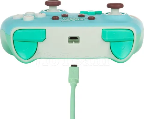 Photo de Manette de jeu filaire PowerA Enhanced Animal Crossing Tom Nook pour Nintendo Switch (Bleu)