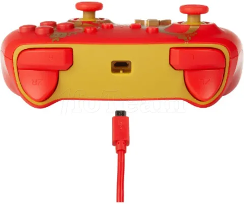 Photo de Manette de jeu filaire PowerA Enhanced Golden M pour Nintendo Switch (Rouge/Or)