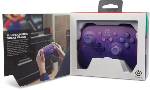 Photo de Manette de jeu filaire PowerA Enhanced Lilac Fantasy pour Nintendo Switch (Violet)