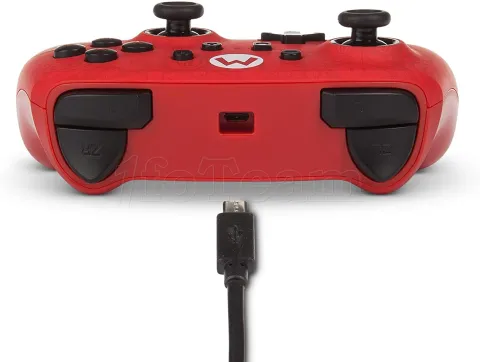 Photo de Manette de jeu filaire PowerA Enhanced Mario pour Nintendo Switch  (Rouge/Noir)