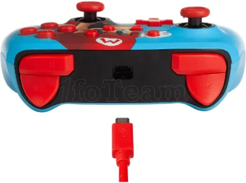 Photo de Manette de jeu filaire PowerA Enhanced Mario Punch pour Nintendo Switch (Bleu)