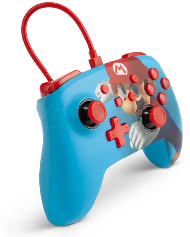 Photo de Manette de jeu filaire PowerA Enhanced Mario Punch pour Nintendo Switch (Bleu)