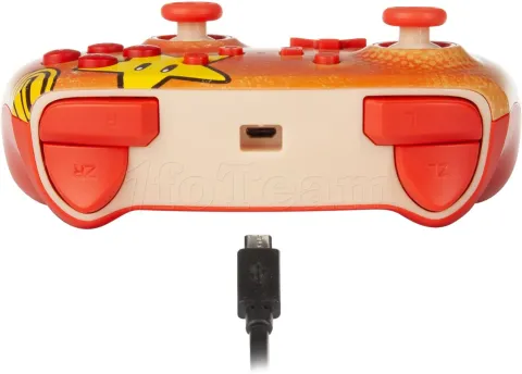 Photo de Manette de jeu filaire PowerA Enhanced Mario Vintage pour Nintendo Switch (Orange)