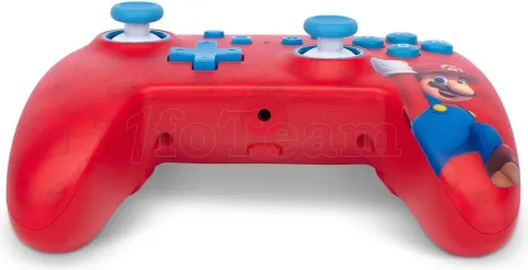 Photo de Manette de jeu filaire PowerA Enhanced Mario Woo-hoo! pour Nintendo Switch (Blanc)