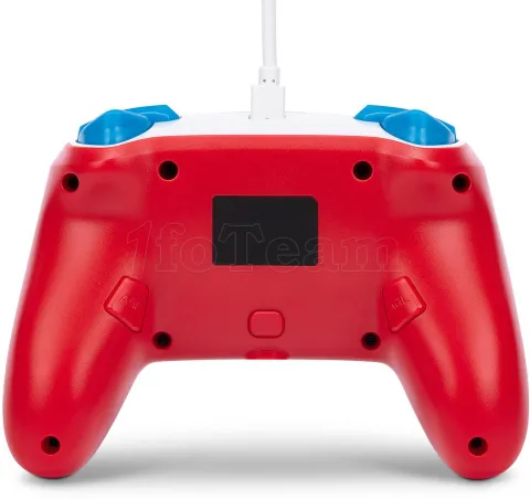 Photo de Manette de jeu filaire PowerA Enhanced Mario Woo-hoo! pour Nintendo Switch (Blanc)