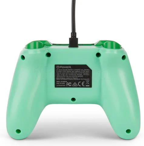 Photo de Manette de jeu filaire PowerA Pokémon Total Bulbizarre pour Nintendo Switch (Vert)