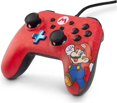 Photo de Manette de jeu Nintendo Switch PowerA iConic Mario (Rouge/Noir)