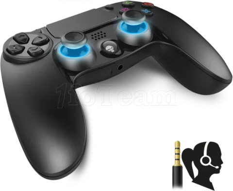 Photo de Manette de jeu sans fil Bluetooth Spirit of Gamer PGP Pro Gaming pour PS4 (Noir)