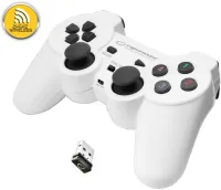 Photo de Manette de jeu sans fil Esperanza Corsair EG106 (Blanc)