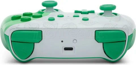 Photo de Manette de jeu sans fil PowerA Animal Crossing : Nook Inc. pour Nintendo Switch (Vert/Blanc)