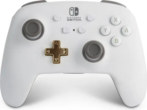 Photo de Manette de jeu sans fil PowerA pour Nintendo Switch (Blanc)