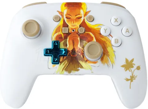 Photo de Manette de jeu sans fil PowerA Princesse Zelda pour Nintendo Switch (Blanc)