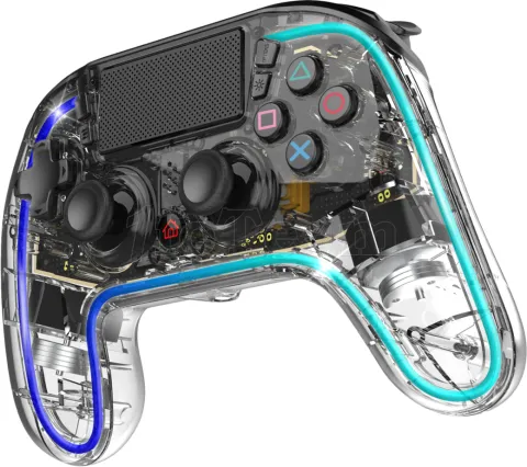 Photo de Manette de jeu sans fil Spirit Of Gamer Neon Bluetooth RGB (Transparent)