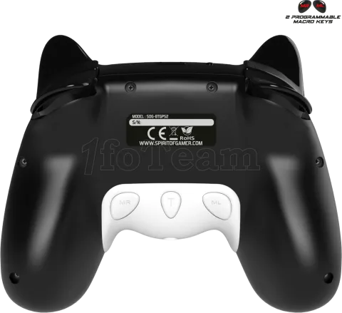 Photo de Manette de jeu sans fil Spirit of Gamer Noa pour Nintendo Switch (Noir/Blanc)