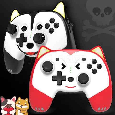 Photo de Manette de jeu sans fil Spirit of Gamer Noa pour Nintendo Switch (Noir/Blanc)