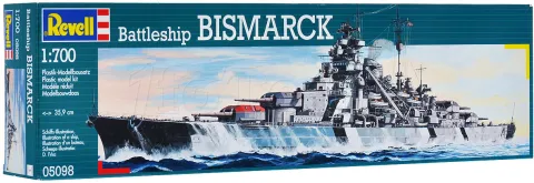 Photo de Maquette Revell 05098 - Navire de Guerre Bismarck (1/700e)