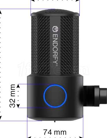 Photo de Microphone Endorfy Solum Studio avec bras de montage (Noir)