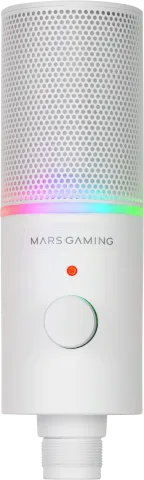 Photo de Microphone Mars Gaming  MMIC-XT RGB avec bras de montage (Blanc)