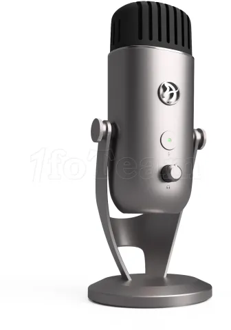 Photo de Microphone sur pied Arozzi Colonna USB (Argent)