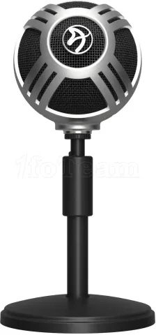 Photo de Microphone sur pied Arozzi Sfera Pro USB (Argent)