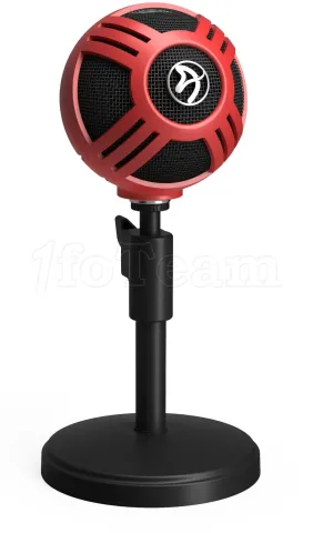 Photo de Microphone sur pied Arozzi Sfera USB (Rouge)