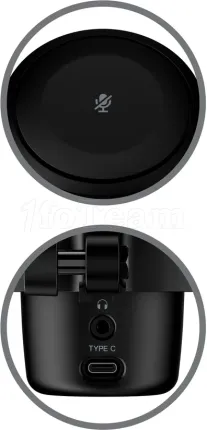 Photo de Microphone sur pied HyperX DuoCast RGB (Noir)