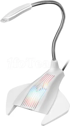 Photo de Microphone sur pied Mars Gaming MMIC RGB (Blanc)