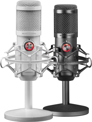 Photo de Microphone sur pied Mars Gaming MMICX Pro Studio (Blanc)